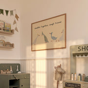 Waddle Together, Laugh Forever – Nursery & Kids Wall Art