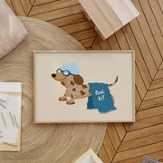 Pool Kit Dachshund – Poster per bambini