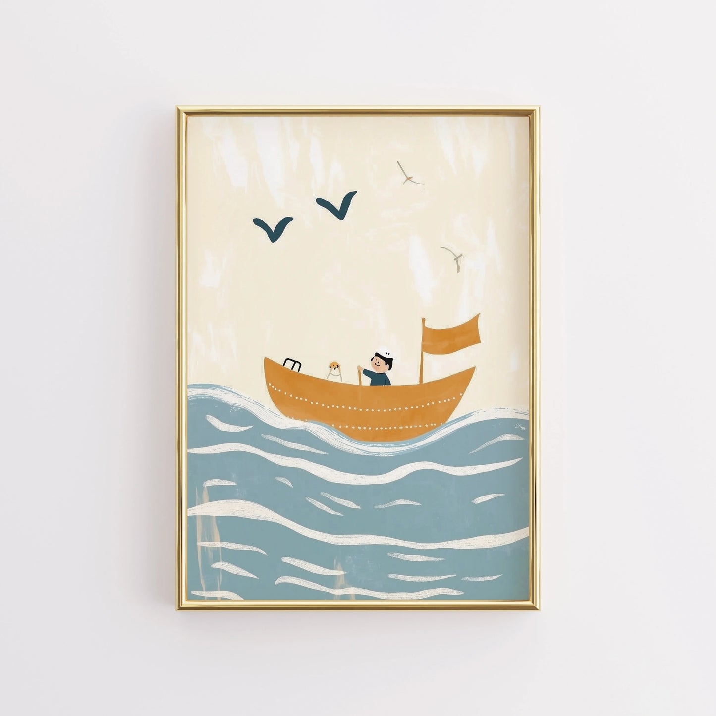 Sailing Adventure Wall Art – Nautical Nursery Print