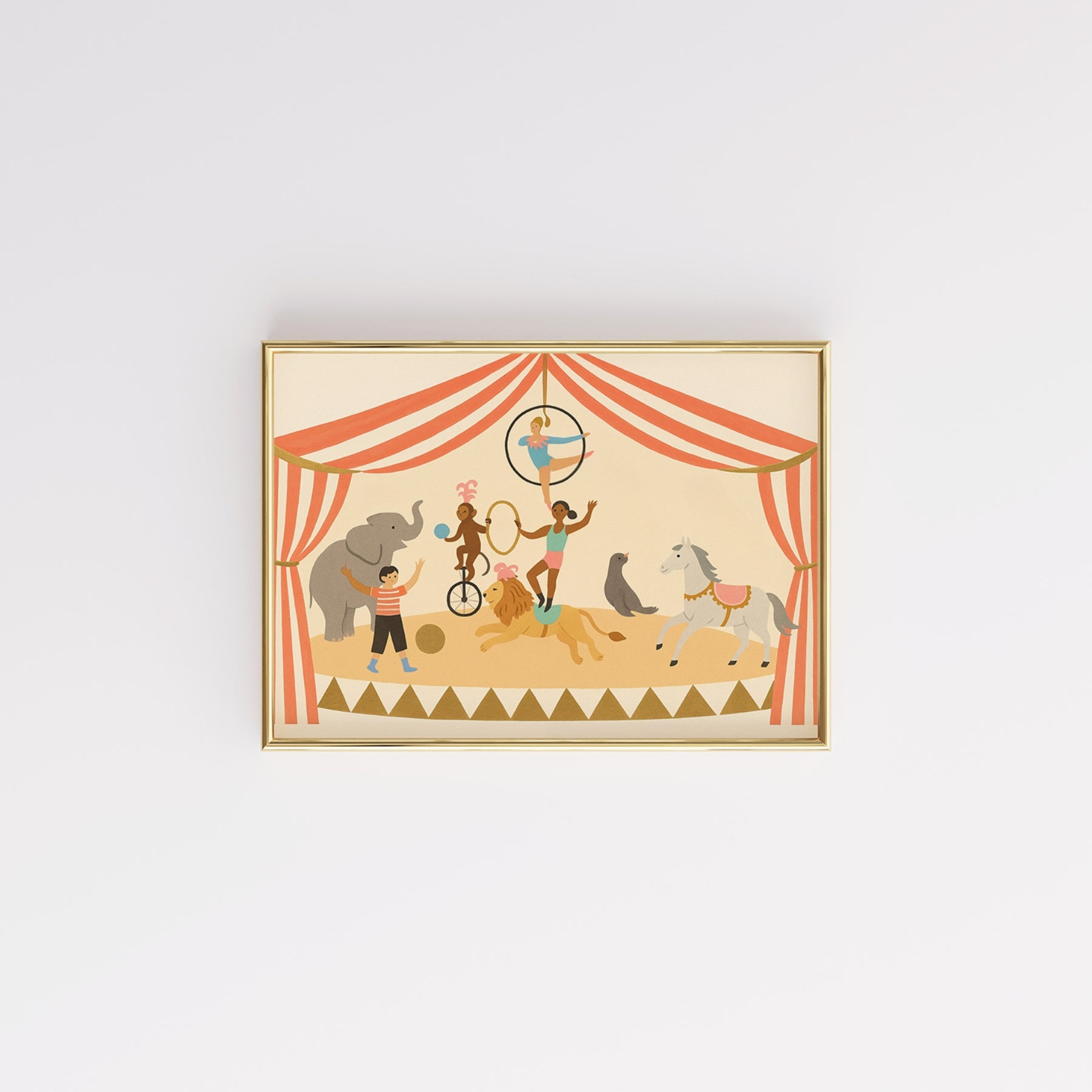 Circus Nursery Print - Colorful Carnival Wall Art for Kids