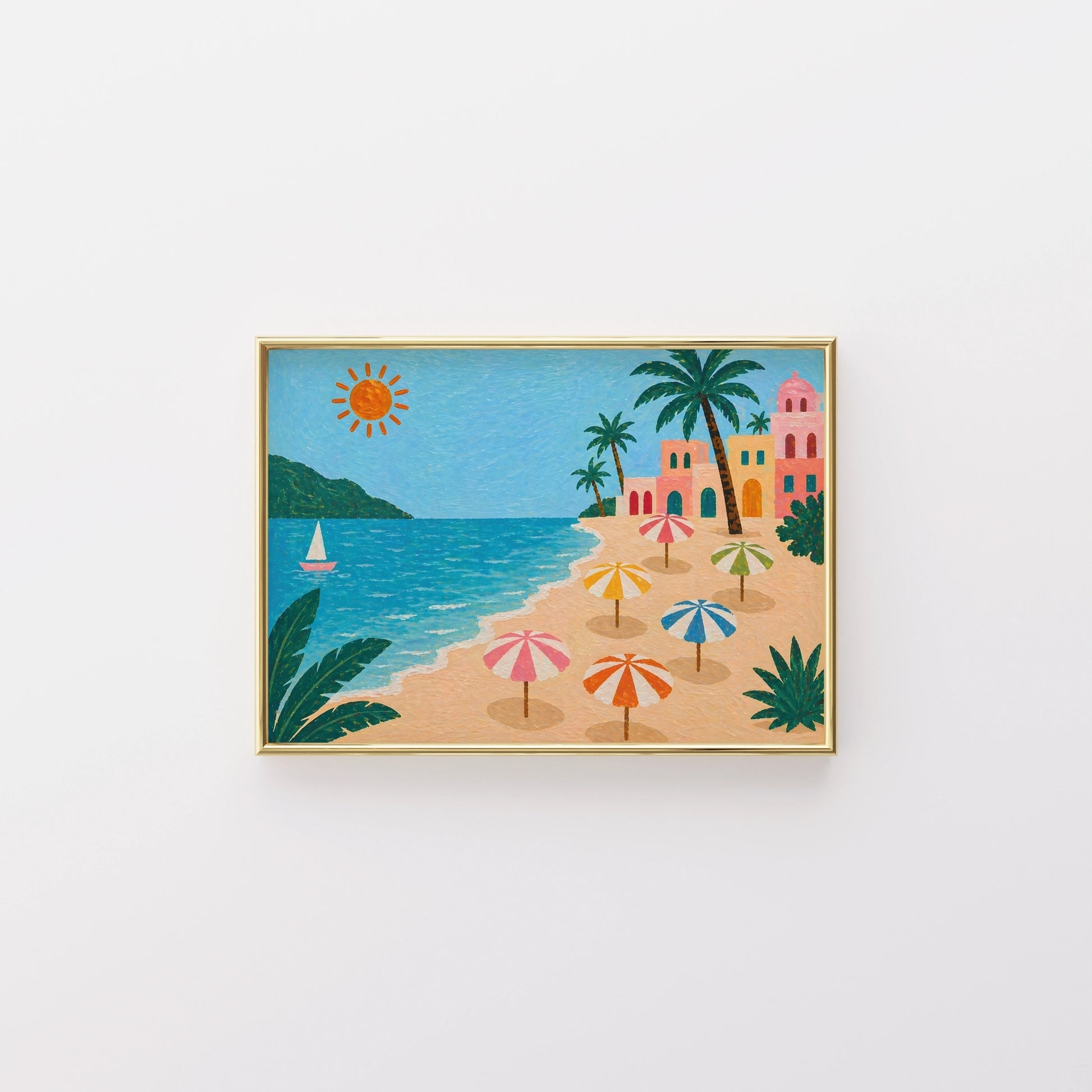 Italian Coastal Landscape Print