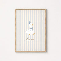 Personalized Nursery Name with Goose – Personalized wall art