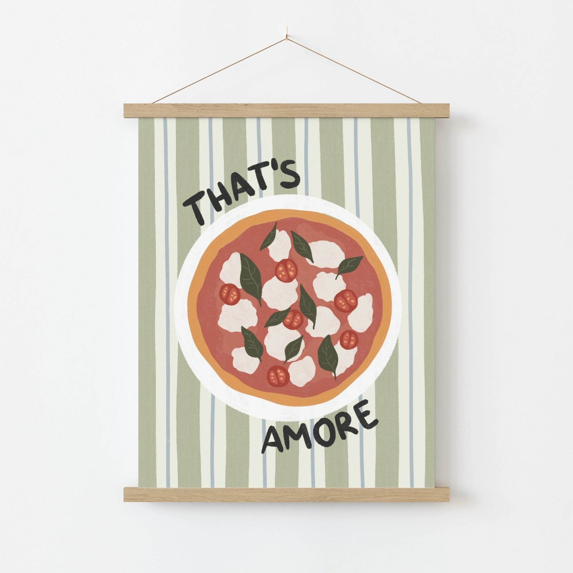 Italian Food Poster, Kitchen Wall Decor