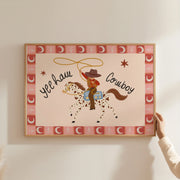 Yeehaw Cowboy – Nursery & kids wall art