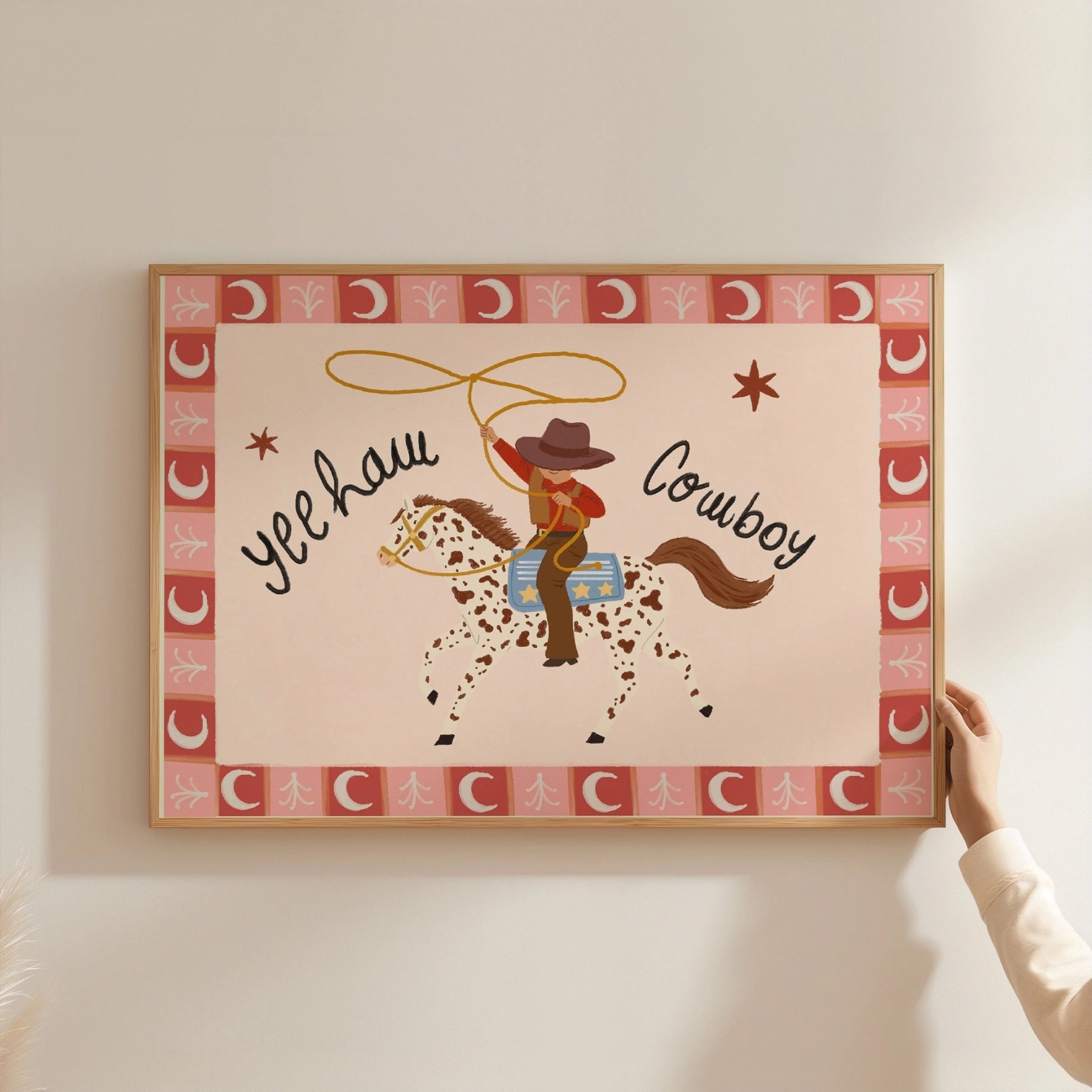 Yeehaw Cowboy Nursery Wall Art