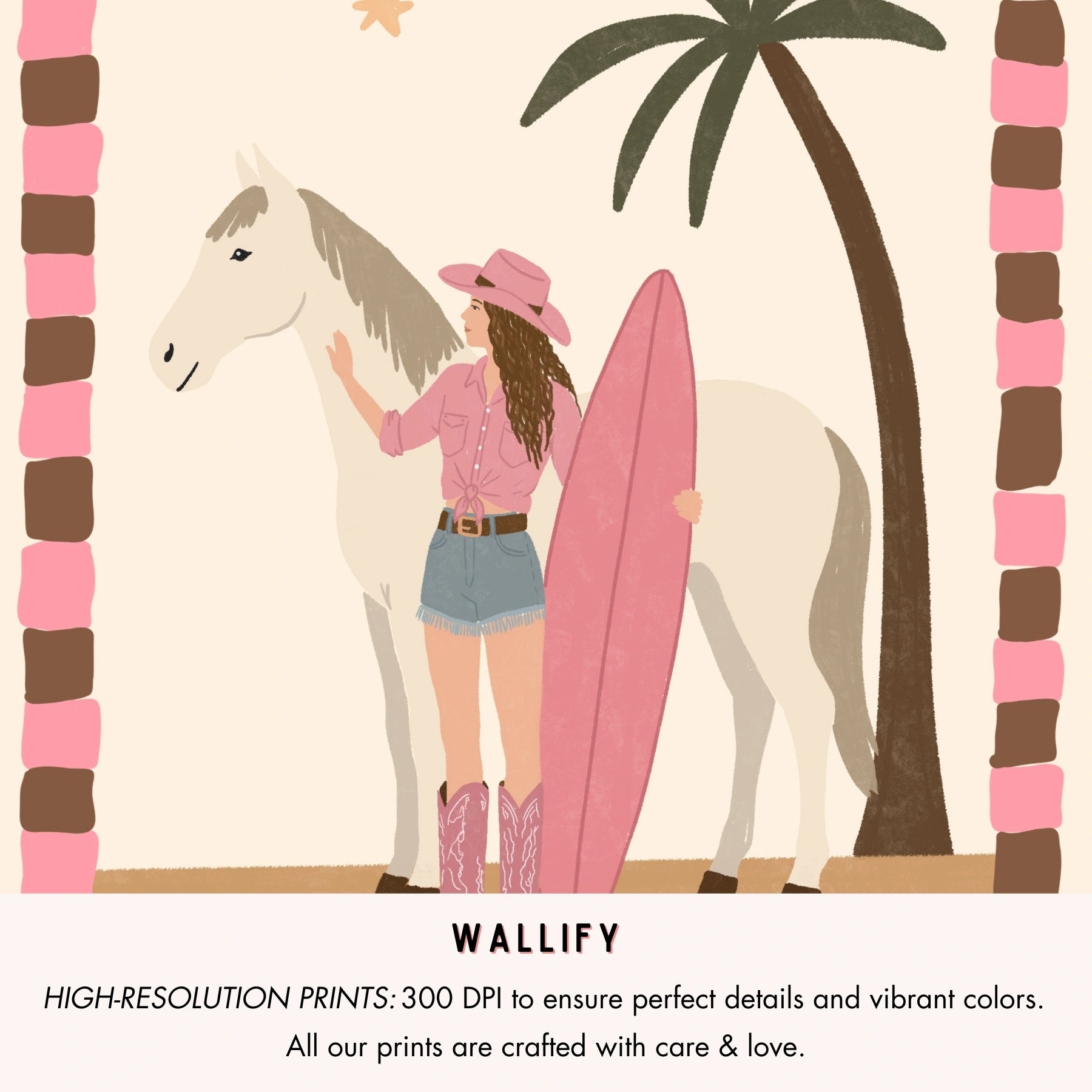 Set Coastal Cowgirl di 70 Stampe da Parete (Download Istantaneo)