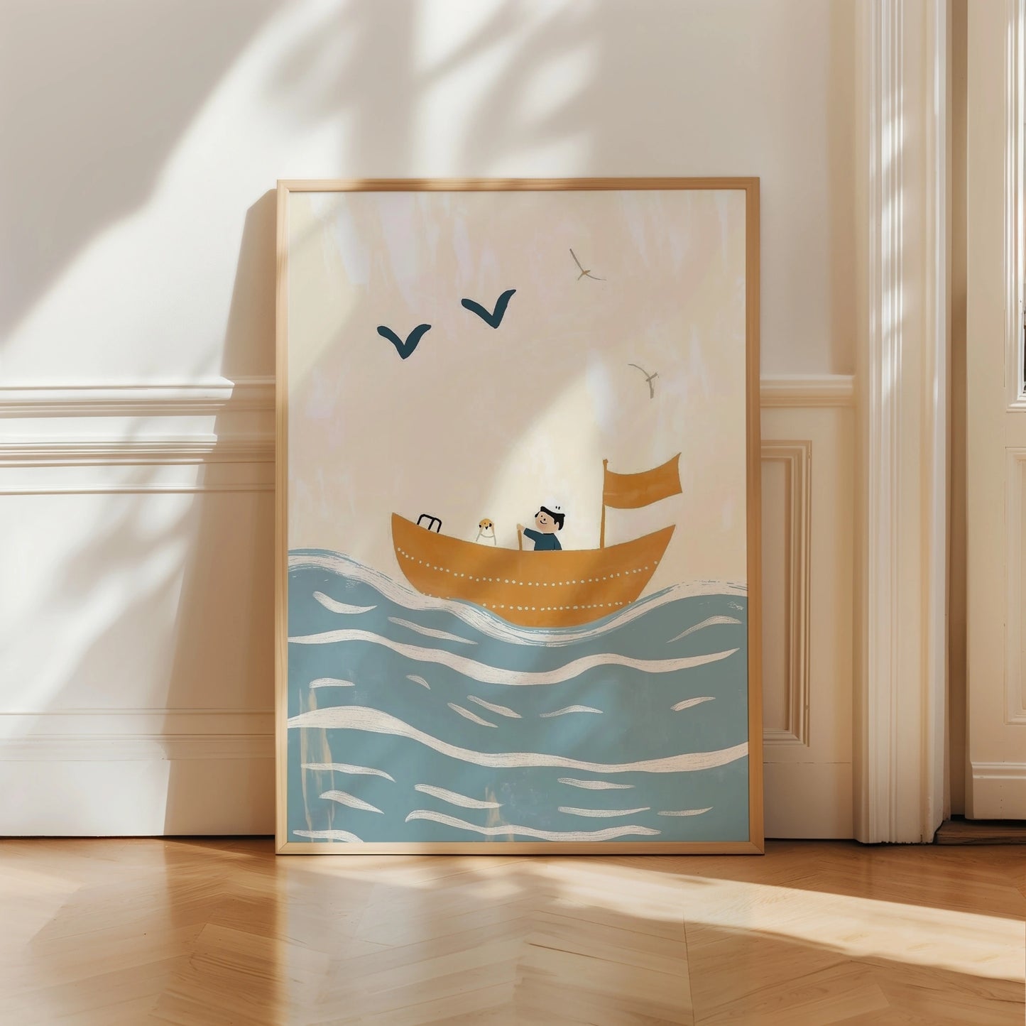 Sailing Adventure Wall Art – Nautical Nursery Print