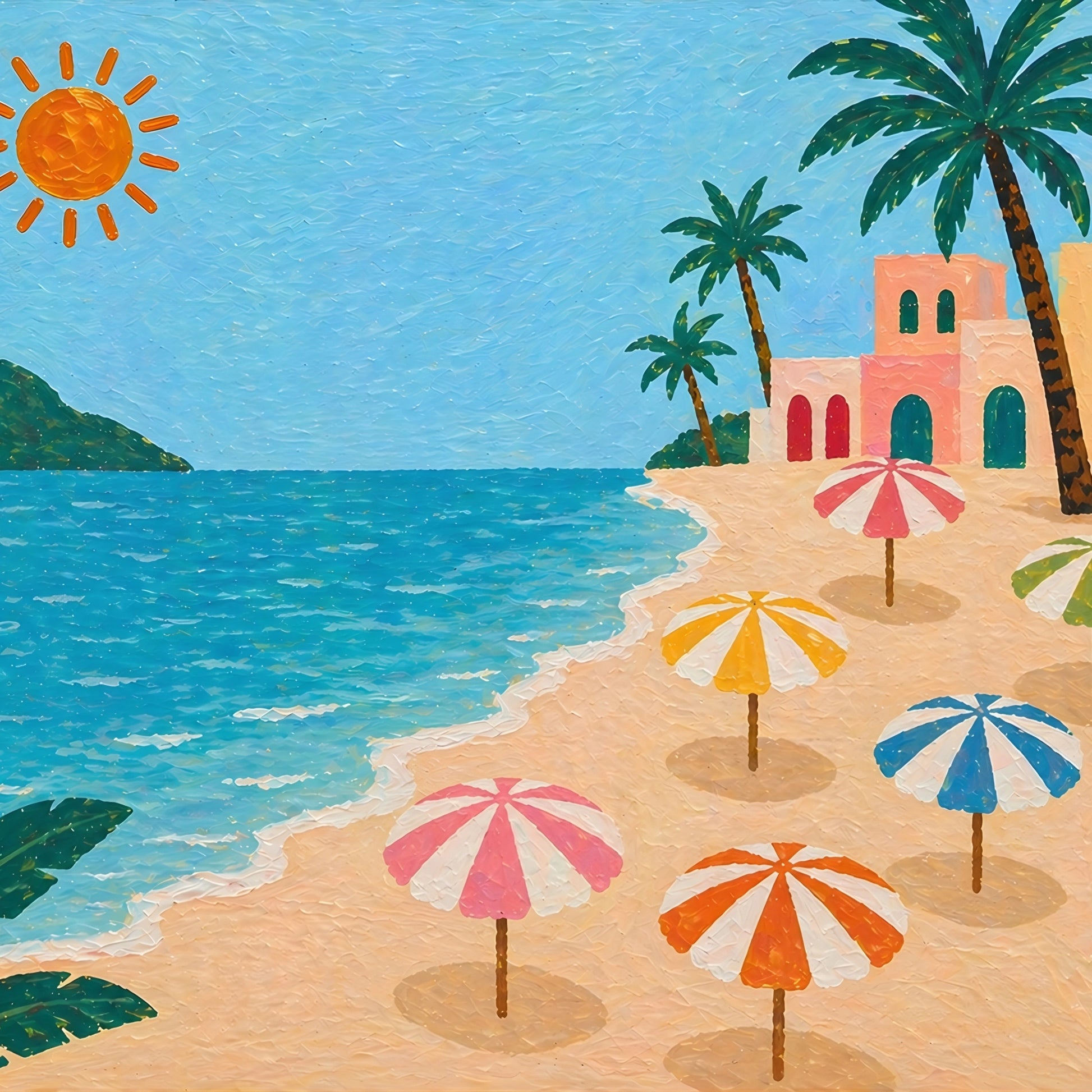 Italian Coastal Landscape Print