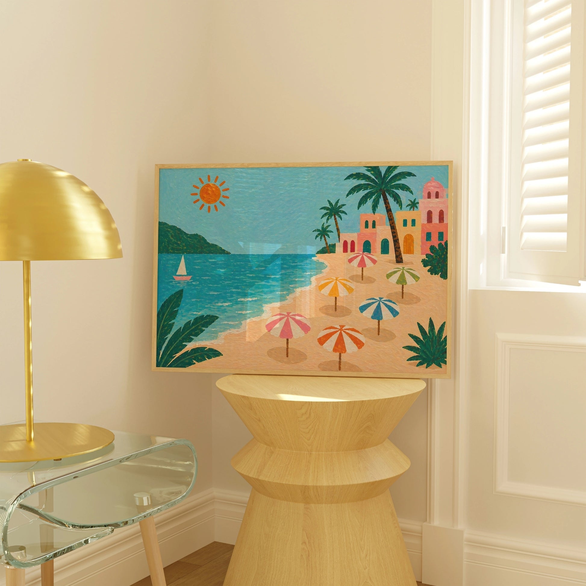 Italian Coastal Landscape Print