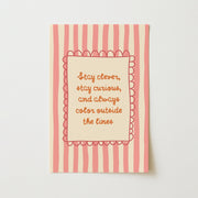 Always Color Outside the Lines – Nursery & Kids wall art