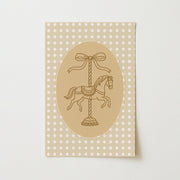 Vintage Carousel Horse - Nursery & Kids Wall Art