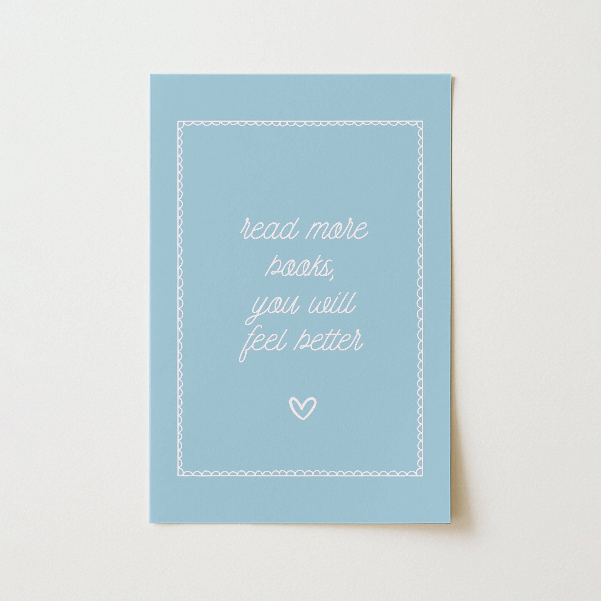 Read More Books Wall Art – Motivational Quote Printable