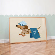 Pool Kit Dachshund – Poster per bambini