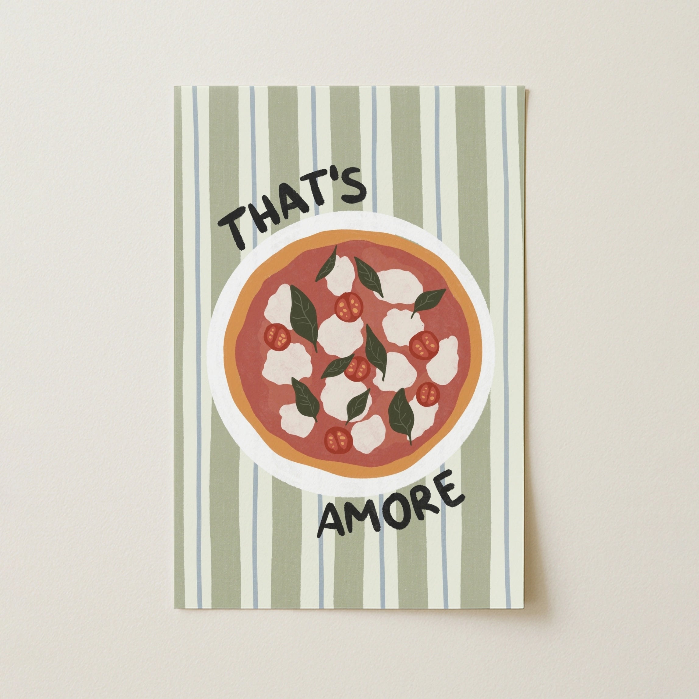 Italian Food Poster, Kitchen Wall Decor