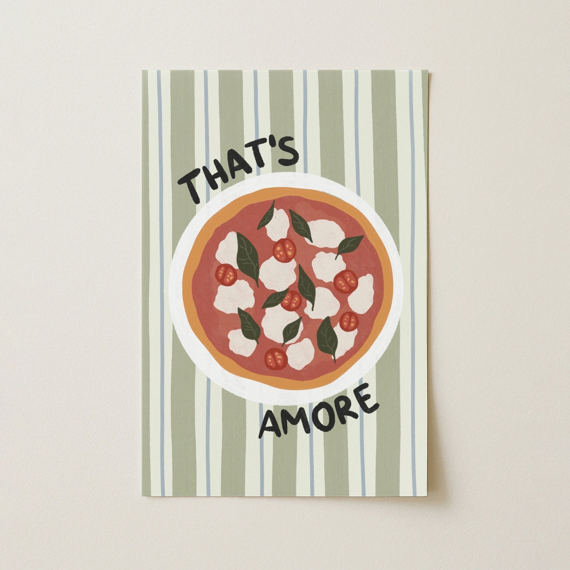 Italian Food Poster, Kitchen Wall Decor