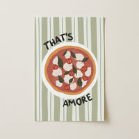 Italian Food Poster, Kitchen Wall Decor