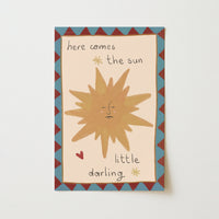 Here Comes the Sun Nursery Print