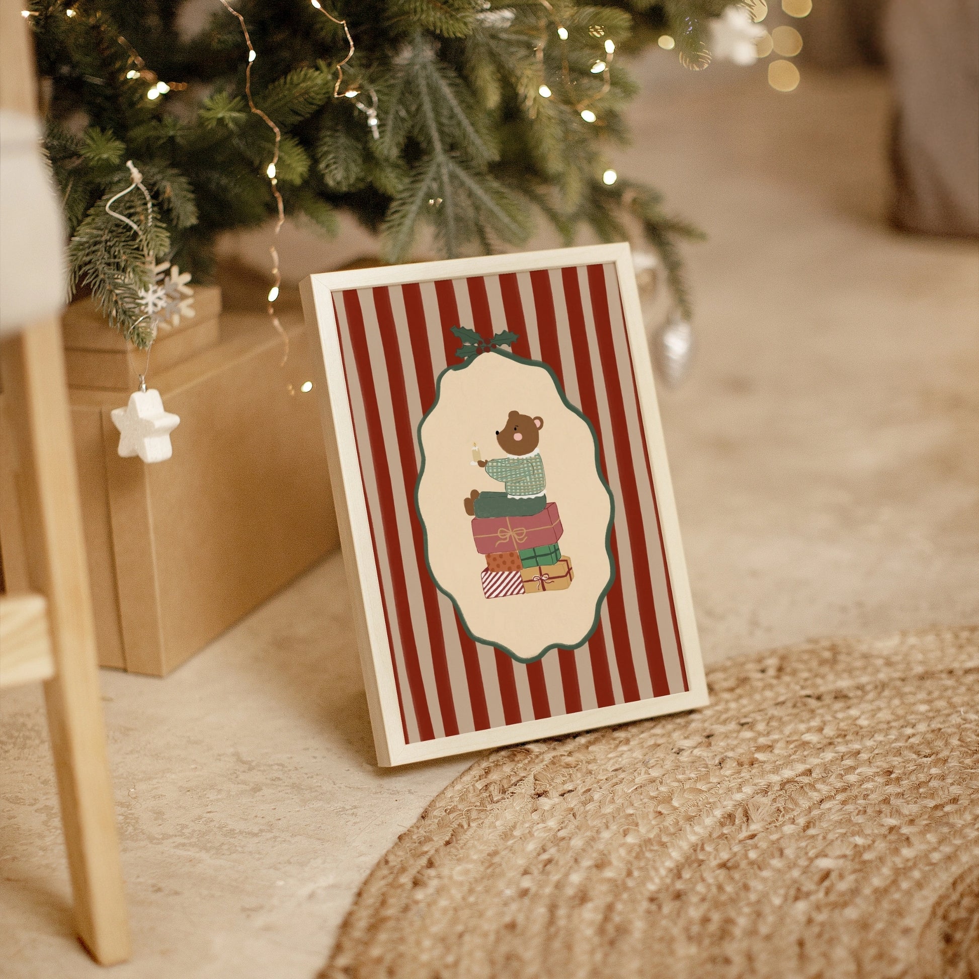 Christmas Bear Wall Art