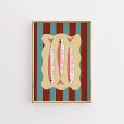 Striped Sardine Trio – Kitchen Wall Art