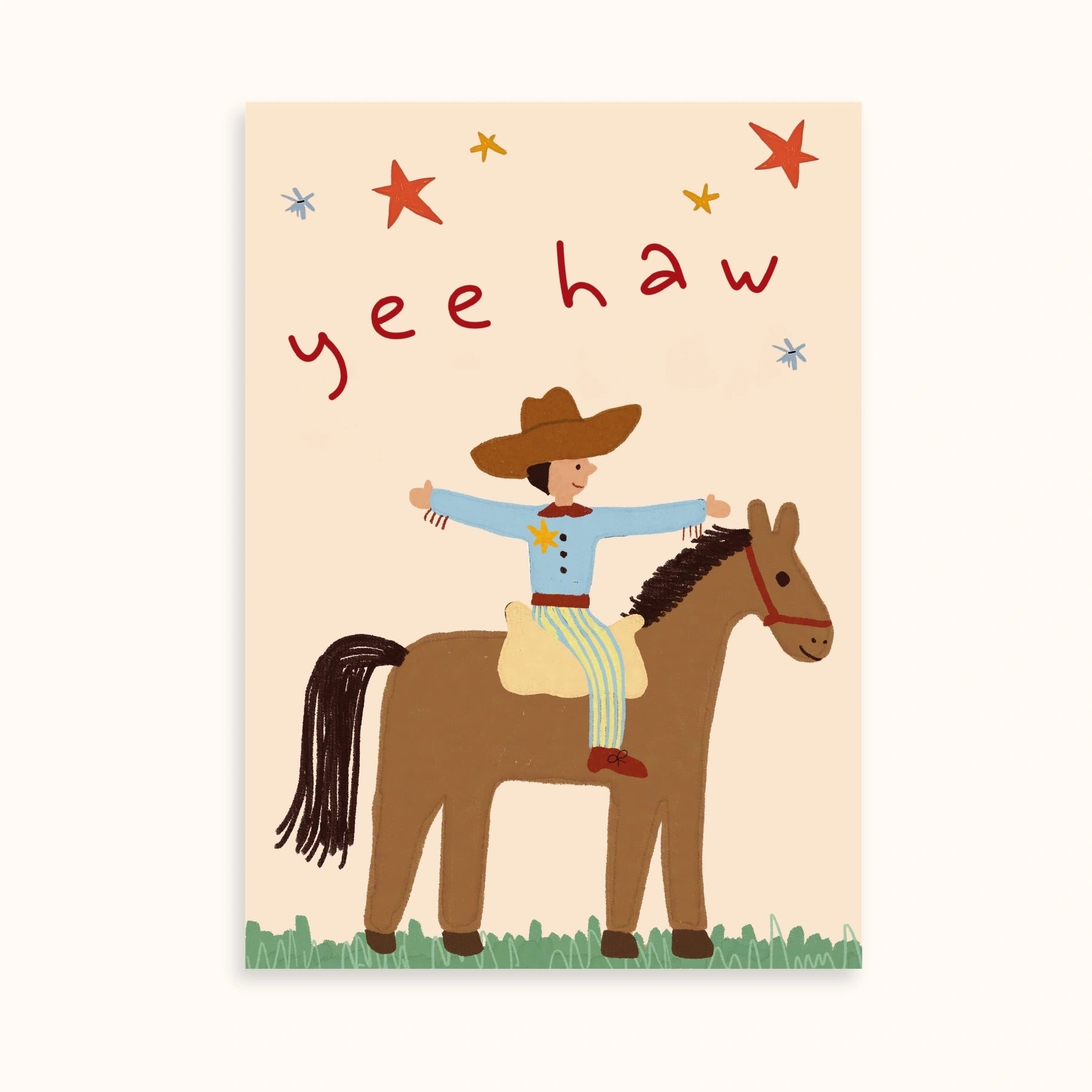 Set de 3 láminas infantiles de rodeo