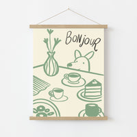 Bonjour Kitchen Wall Art