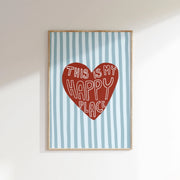 Happy Place Heart – Nursery & kids wall art