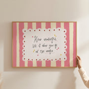 Whimsical Girl Quote – Nursery & kids wall art