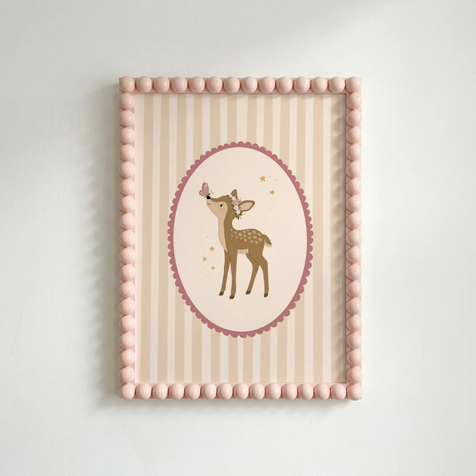 Floral Woodland Deer – Nursery & Kids Wall Art