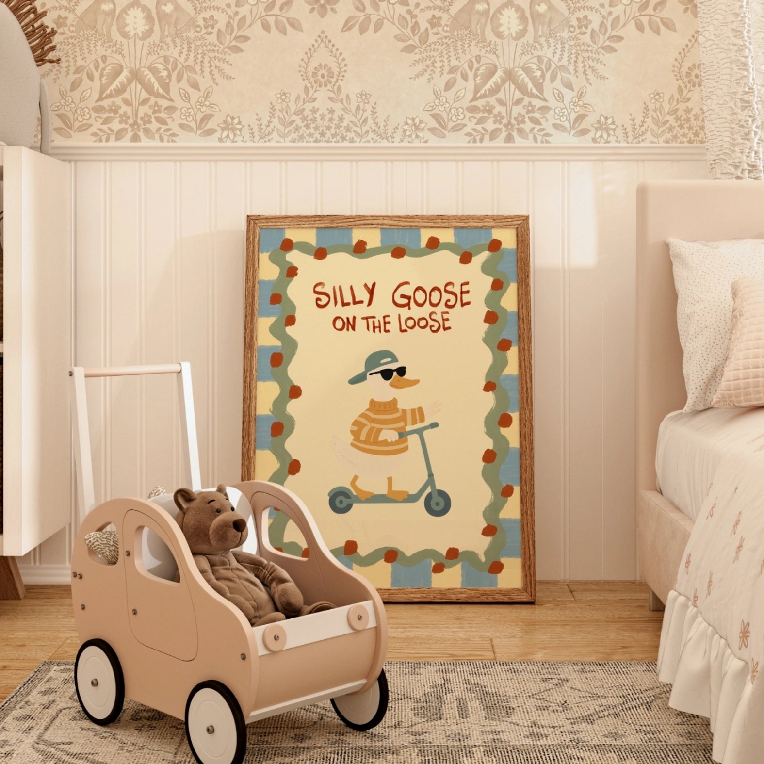 Silly Goose Nursery Print