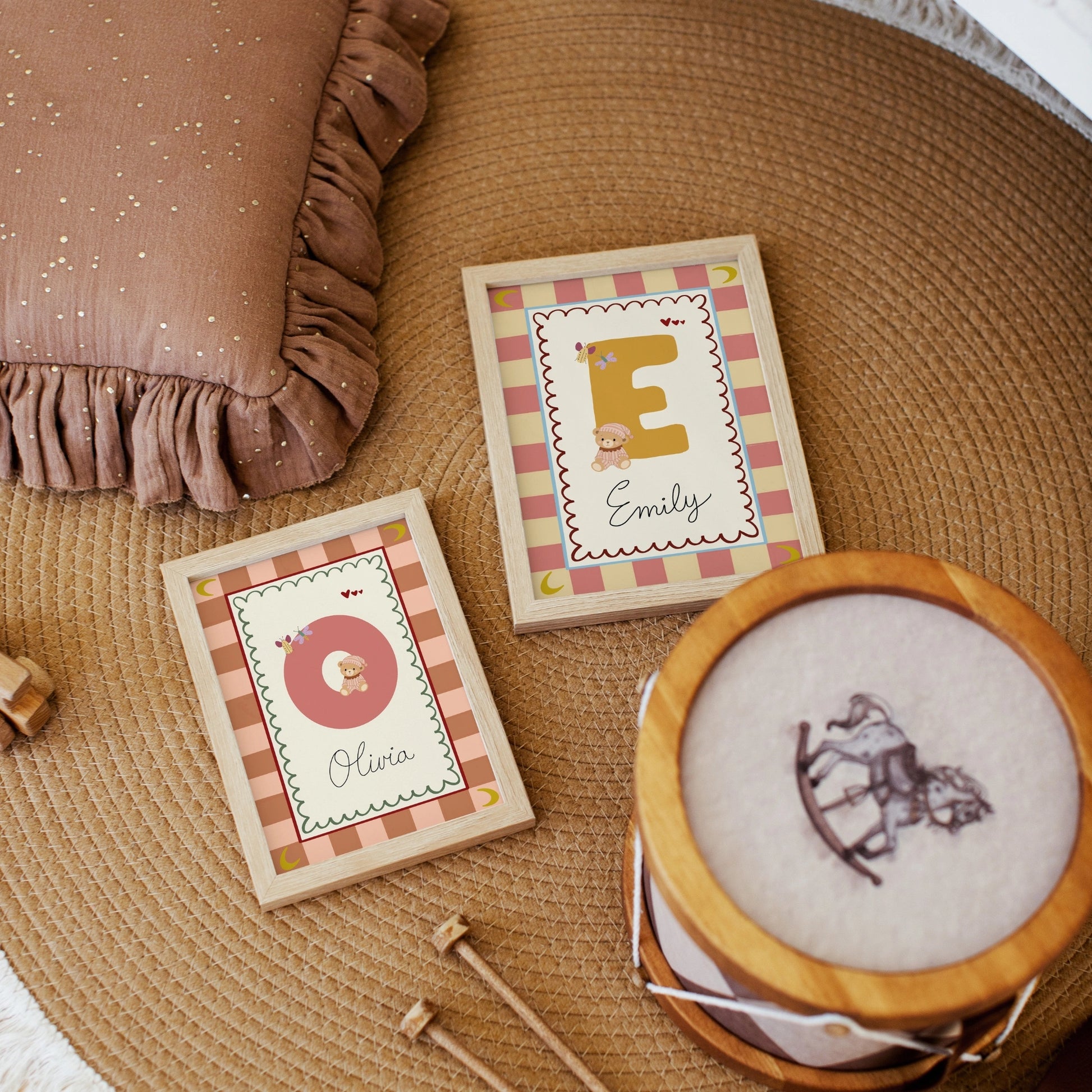 Décoration personnalisée avec le prénom de la chambre d'enfant