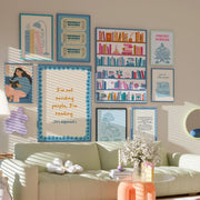 Blue Bookish Wall Art Bundle – 100+ Printable Designs