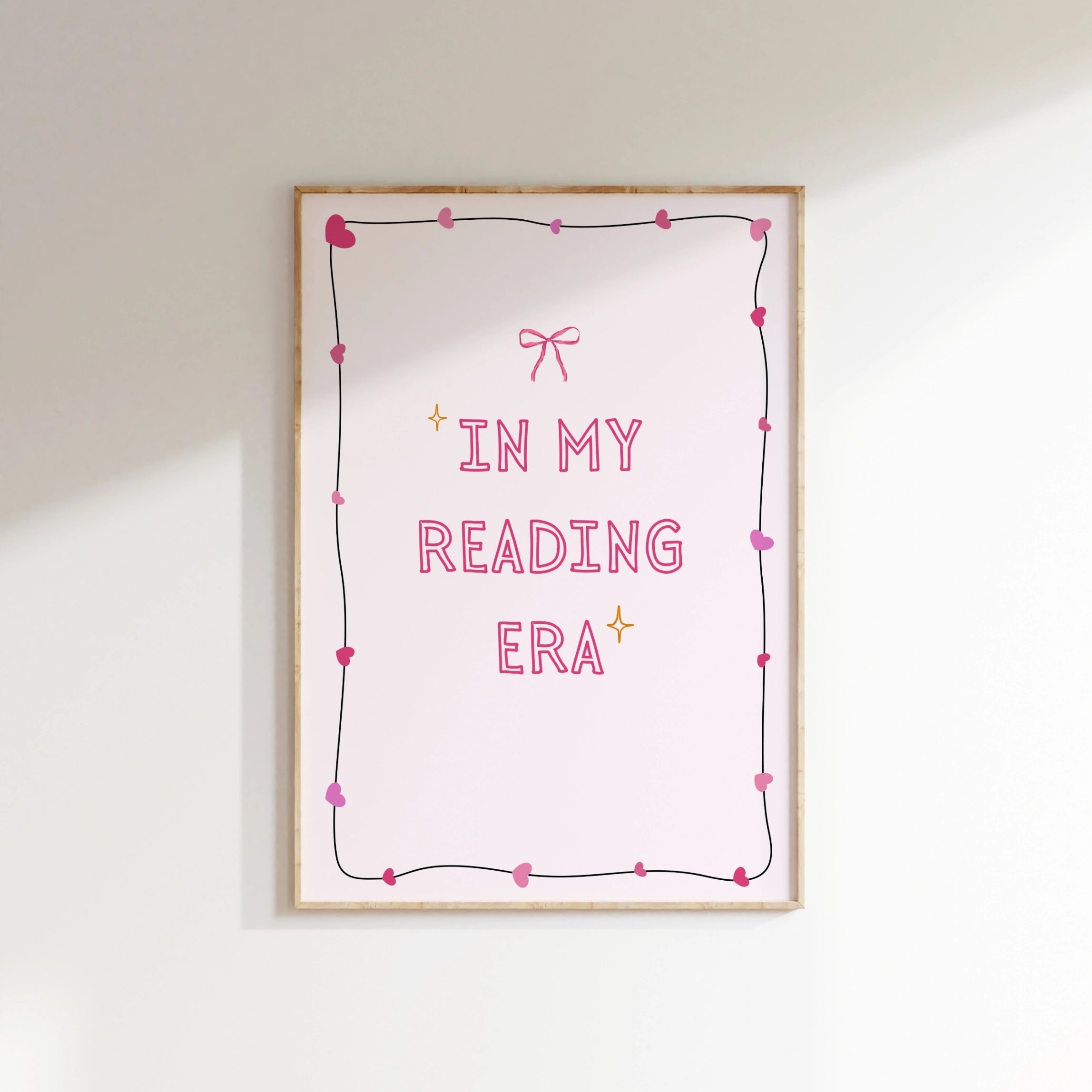 In My Reading Era - Pink Preppy Print
