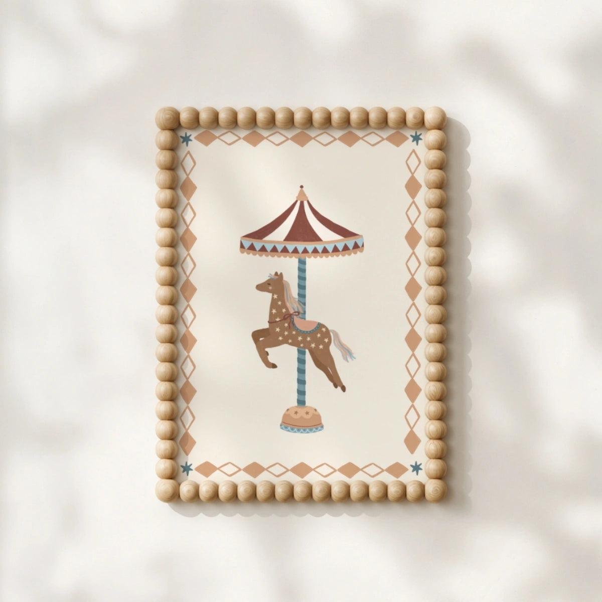Carousel Horse Nursery Wall Art, Circus Nursery Decor