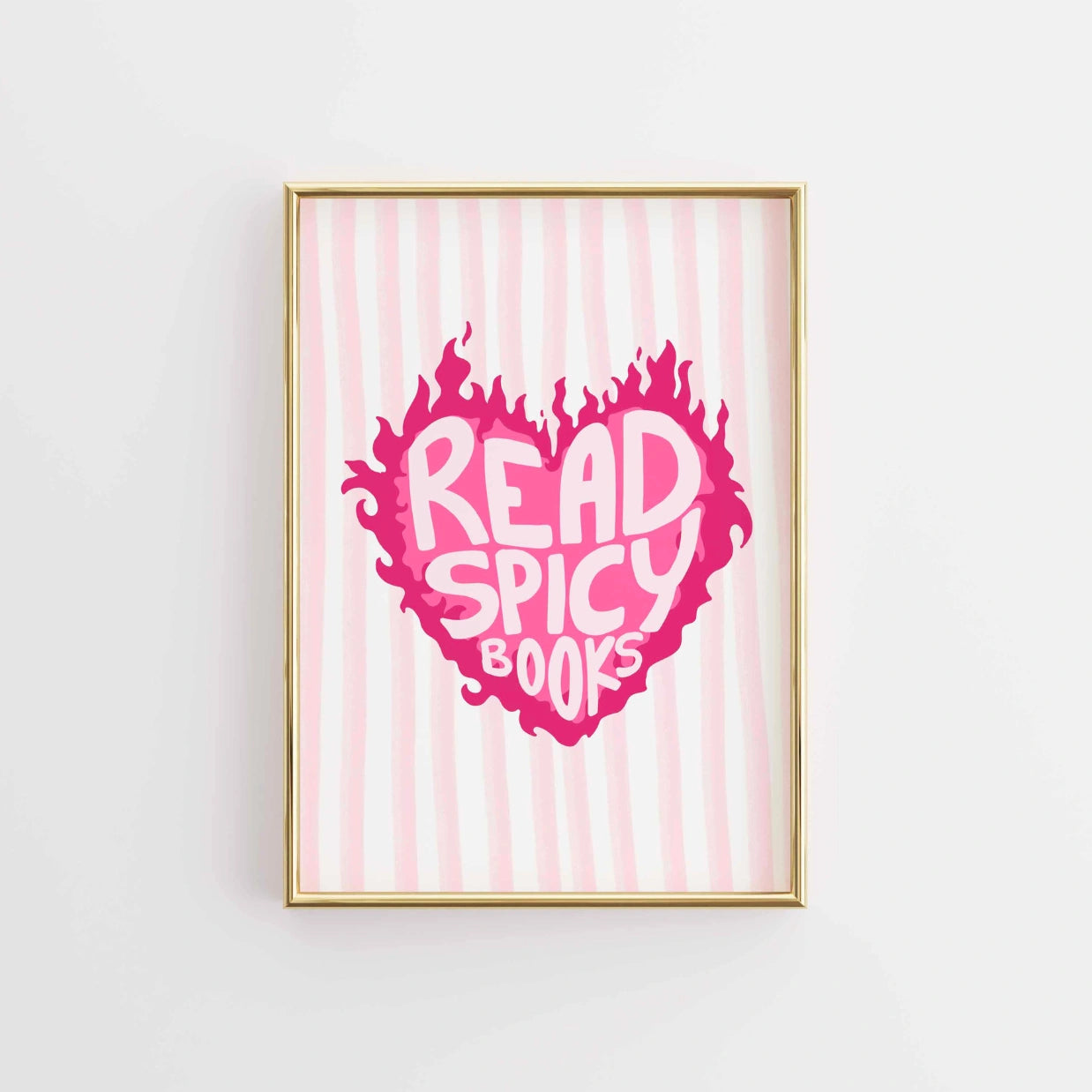 Read Spicy Books - Pink Bookish Print
