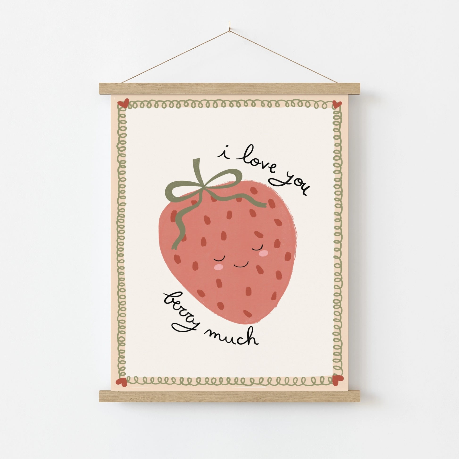 Arte murale Fragola per cameretta