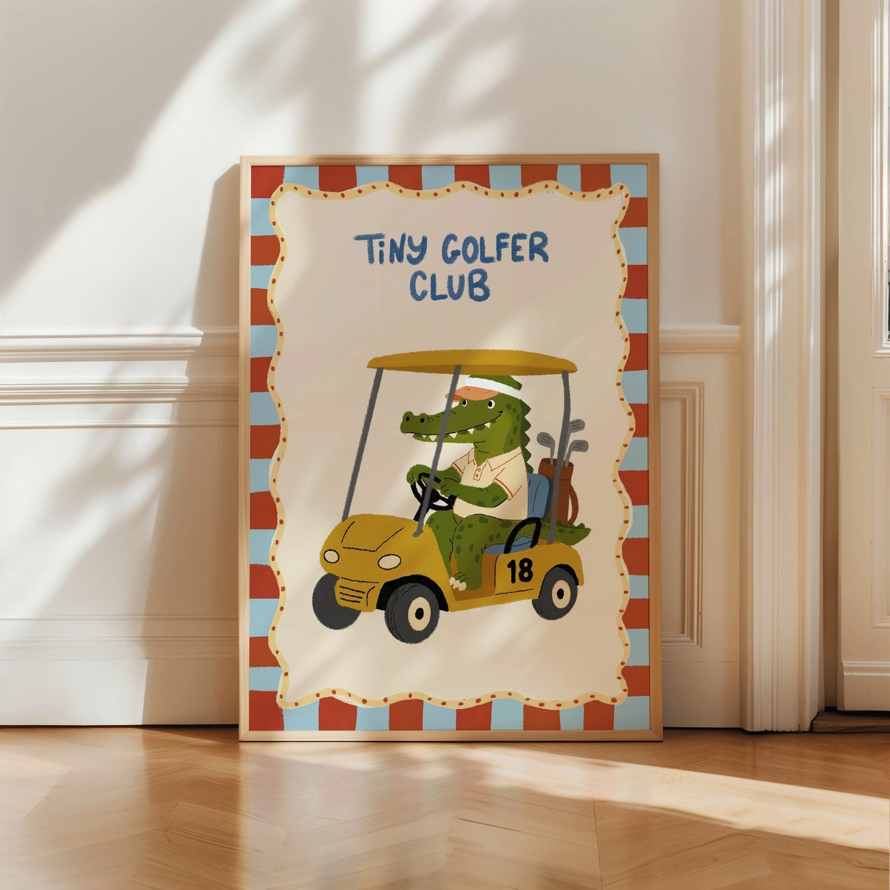 Alligator Golf Print