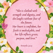 Feminine Floral Bible Verse Decor – Christian Wall Art