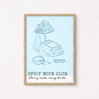 Spicy Book Club Wall Art – Steamy Romance Print