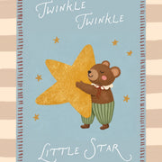 Twinkle Little Star With Bear – Nursery & Kids Wall Art
