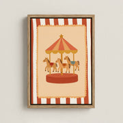 Carousel Horse – Nursery & Kids Canvas Wall Art