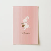 Personalized Nursery Name with Bunny – Personalized wall art
