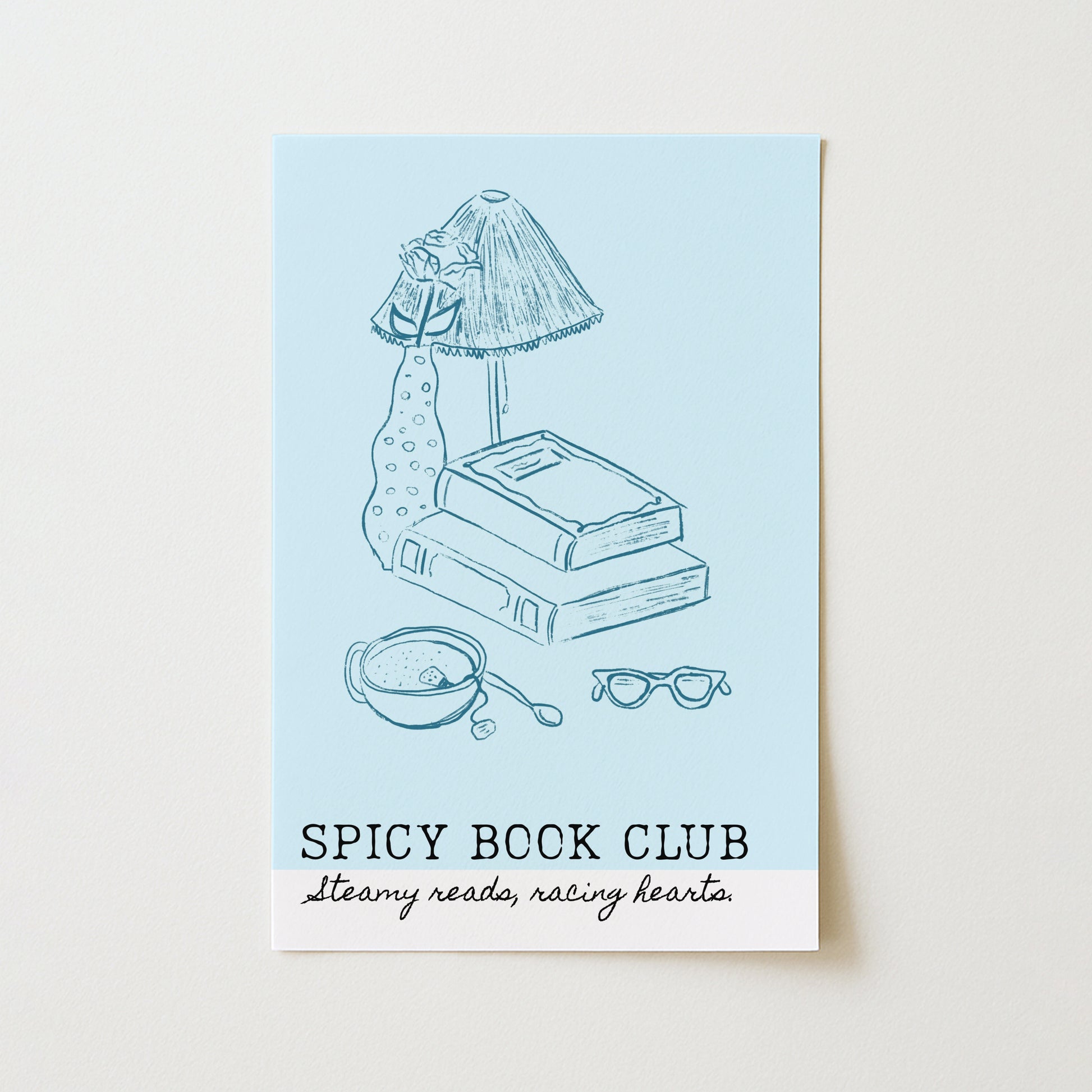 Spicy Book Club Wall Art – Steamy Romance Print