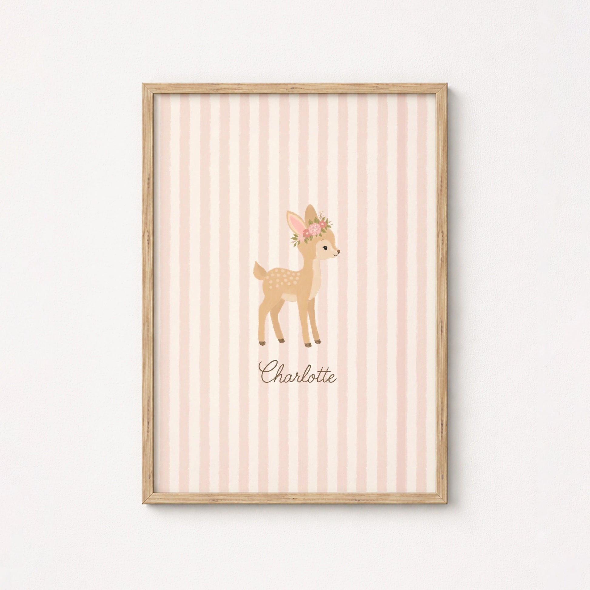 Personalized Nursery Name with Bunny – Personalized wall art