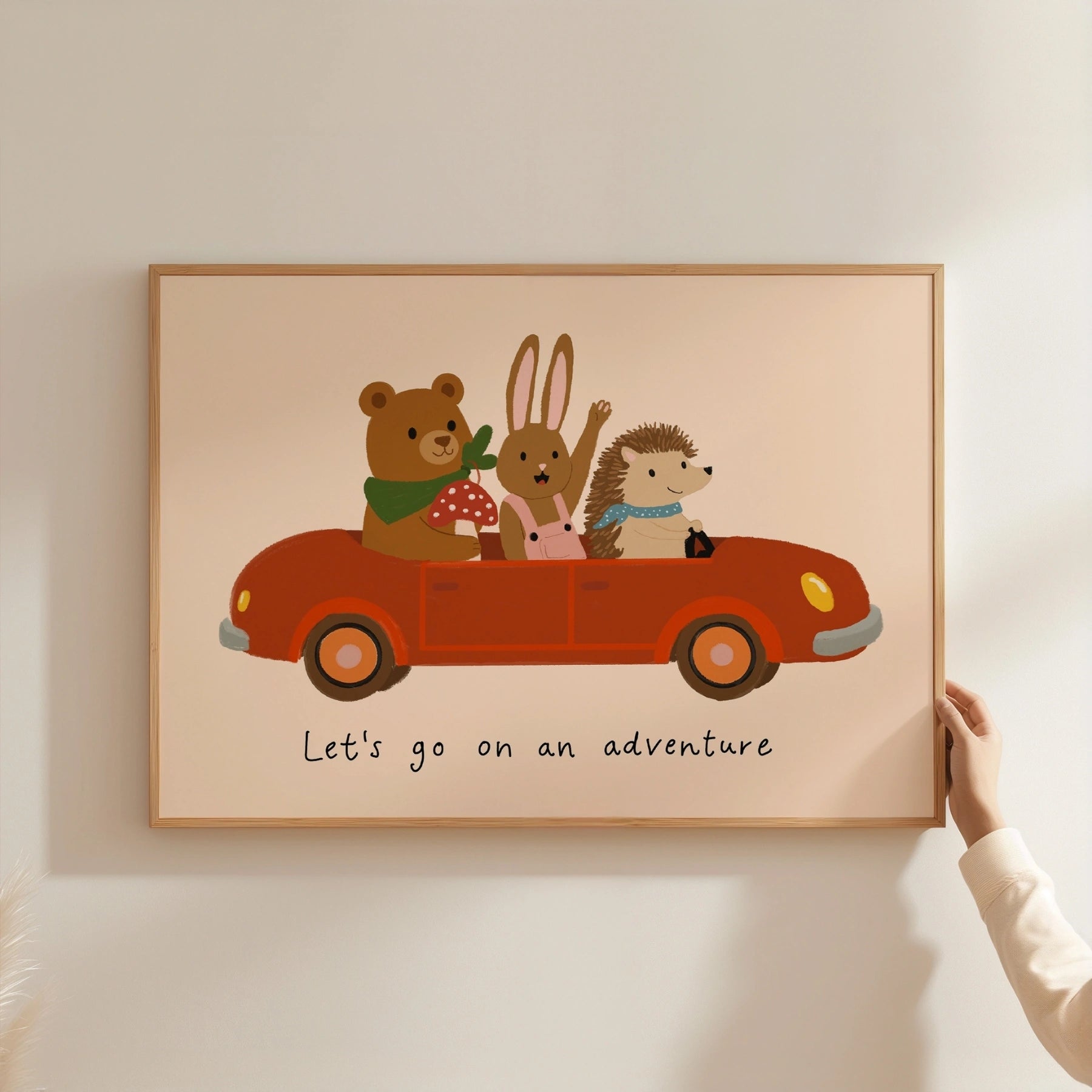 Adventure Nursery Wall Art, Colorful Kids Decor