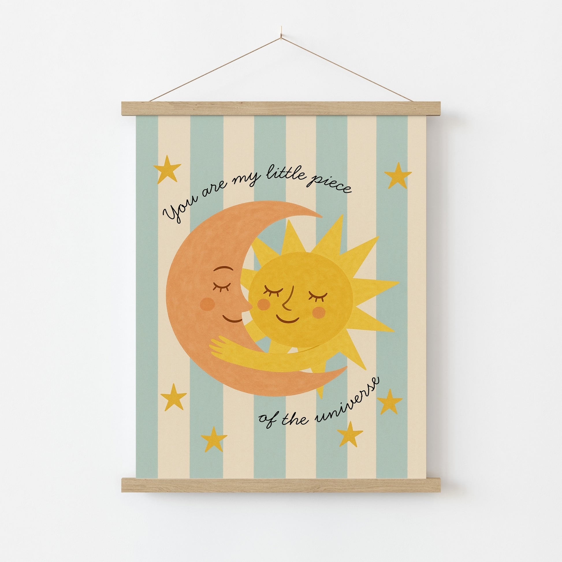 Sun and Moon Nursery Print