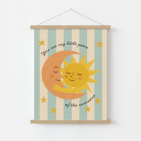 Sun and Moon Nursery Print