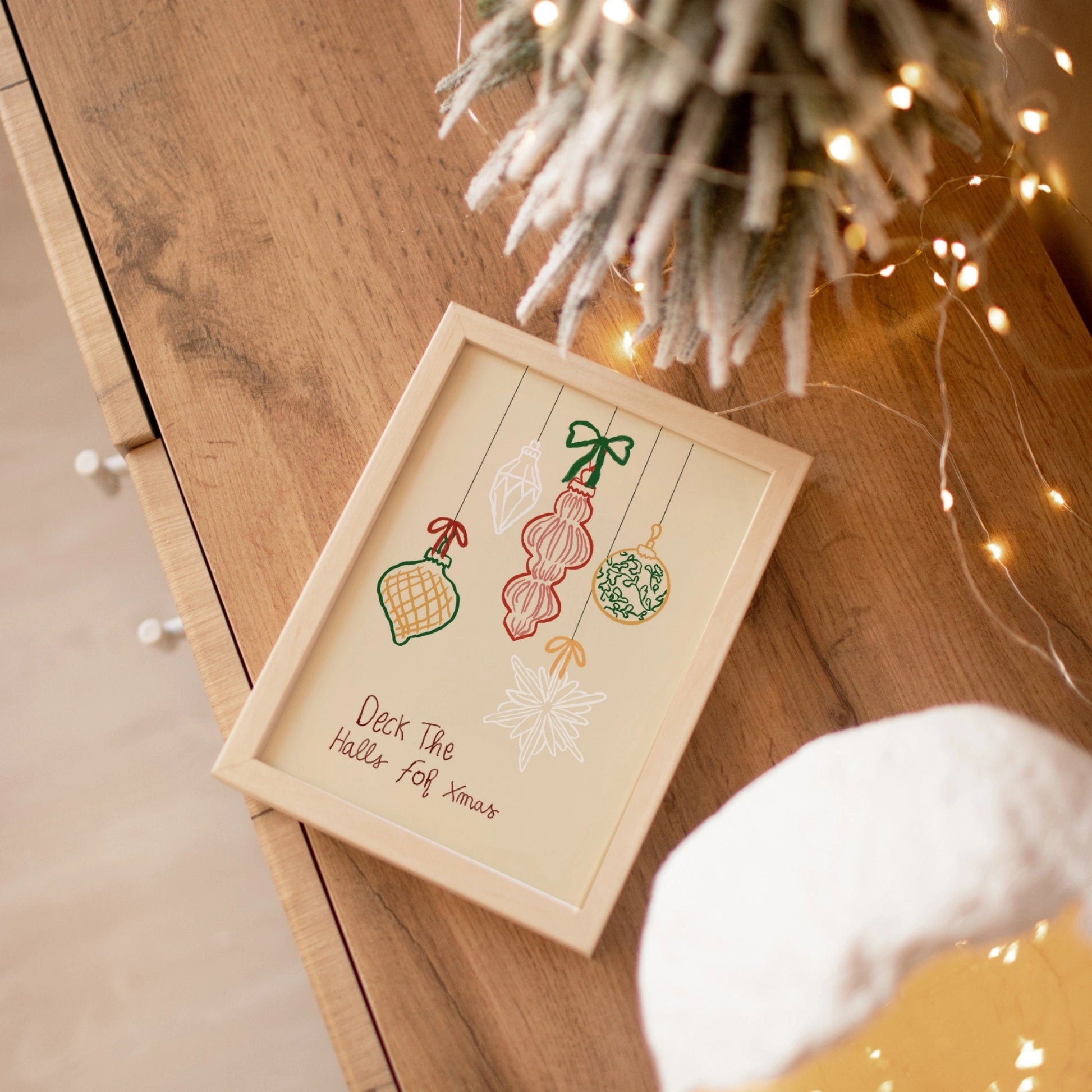 Deck the Halls for Xmas Christmas Print