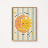 Sun and Moon Nursery Print