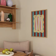 Striped Sardine Trio – Kitchen Wall Art
