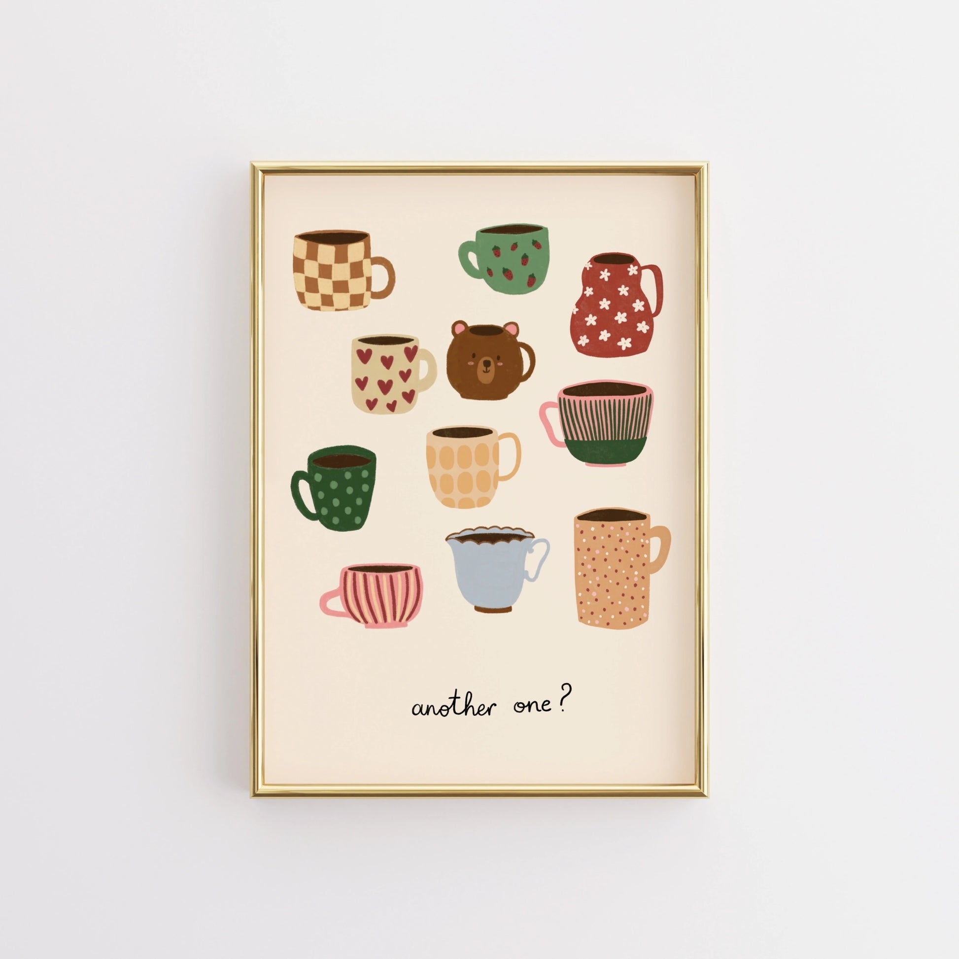 Cute Coffee Mug Print